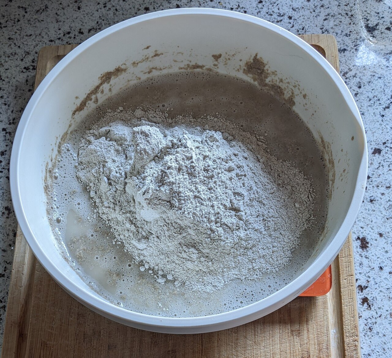 Add rye flour